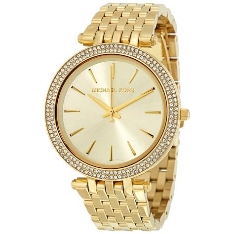 michael kors gold diamond watch|michael kors gold watch women.